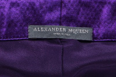 Lot 87 - An Alexander McQueen violet satin gown, 'In Memory of Elizabeth Howe, Salem 1692' commercial collection, Autumn-Winter 2007-08