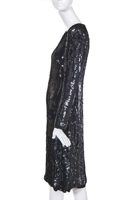 Lot 83 - An Alexander McQueen black sequined Isabella Blow portrait dress, 'La Dame Bleue', Spring-Summer 2008