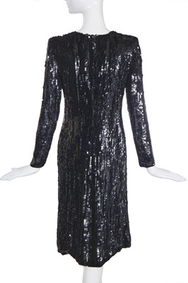 Lot 83 - An Alexander McQueen black sequined Isabella Blow portrait dress, 'La Dame Bleue', Spring-Summer 2008