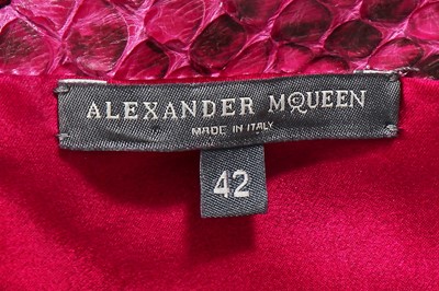 Lot 85 - An Alexander McQueen fuchsia snakeskin dress, 'La Dame Bleue', Spring-Summer 2008