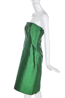 Lot 86 - An Alexander McQueen emerald green dress, 'La Dame Bleue' commercial collection, Spring-Summer 2008