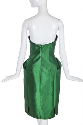 Lot 86 - An Alexander McQueen emerald green dress, 'La Dame Bleue' commercial collection, Spring-Summer 2008