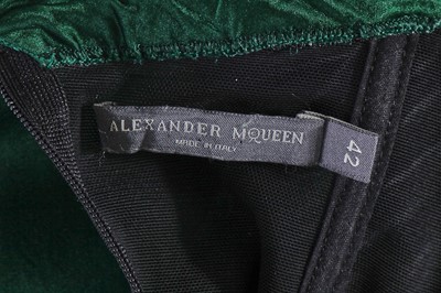 Lot 86 - An Alexander McQueen emerald green dress, 'La Dame Bleue' commercial collection, Spring-Summer 2008