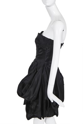 Lot 80 - An Alexander McQueen black zibeline mini dress, ''Natural Distinction, Un-Natural Selection', commercial collection, Spring-Summer 2009