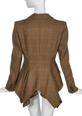 Lot 78 - An Alexander McQueen tweed hacking jacket, pre-collection, Autumn-Winter 2009-10