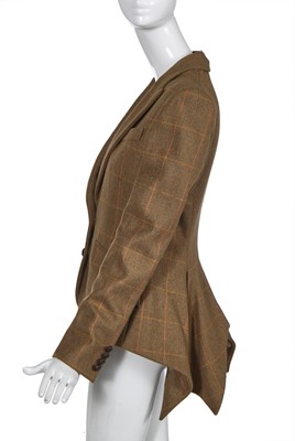 Lot 78 - An Alexander McQueen tweed hacking jacket, pre-collection, Autumn-Winter 2009-10