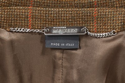 Lot 78 - An Alexander McQueen tweed hacking jacket, pre-collection, Autumn-Winter 2009-10