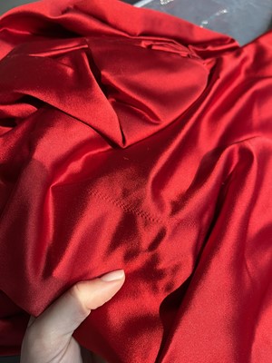 Lot 74 - An Alexander McQueen embroidered scarlet satin dress, 'Angels & Demons'  Autumn-Winter 2010-11