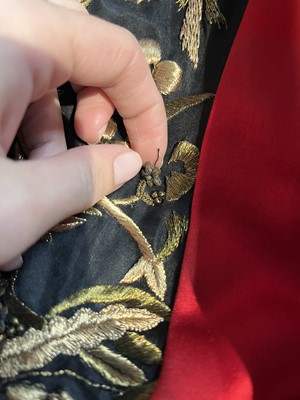 Lot 74 - An Alexander McQueen embroidered scarlet satin dress, 'Angels & Demons'  Autumn-Winter 2010-11