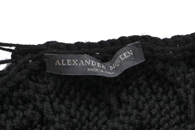 Lot 76 - An Alexander McQueen black 'cobweb' sweater, pre-collection, Autumn-Winter 2009-10