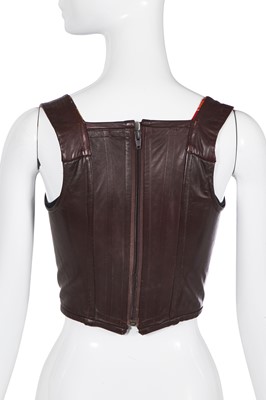 Lot 124 - A Vivienne Westwood leather corset, early 1990s