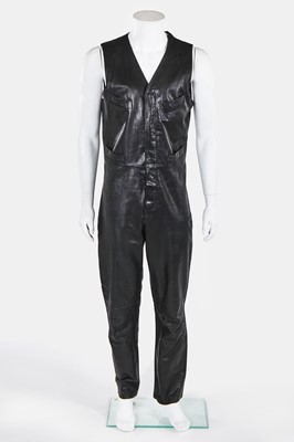 Lot 138 - A Jean Paul Gaultier man's black calfskin jumpsuit, late 1990s-early 2000s