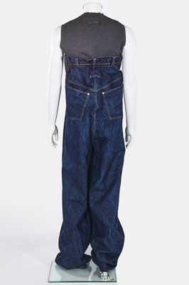 Lot 81 - A rare pair of Jean Paul Gaultier men's ultra high-waisted jeans, 'Andro Jeans' collection, Spring-Summer 1993