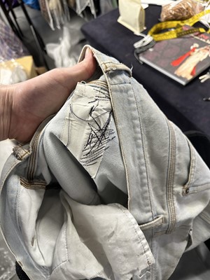 Lot 83 - A rare and important Jean Paul Gaultier man's denim corset, 'Andro Jeans' collection, Spring-Summer 1993