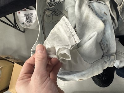 Lot 83 - A rare and important Jean Paul Gaultier man's denim corset, 'Andro Jeans' collection, Spring-Summer 1993