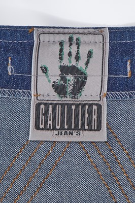 Lot 83 - A rare and important Jean Paul Gaultier man's denim corset, 'Andro Jeans' collection, Spring-Summer 1993