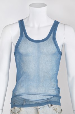 Lot 83 - A rare and important Jean Paul Gaultier man's denim corset, 'Andro Jeans' collection, Spring-Summer 1993