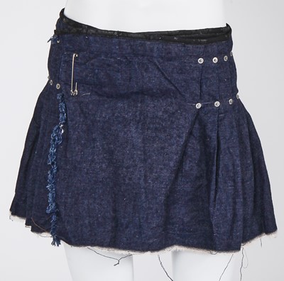 Lot 84 - A rare Jean Paul Gaultier man's denim kilt, 'Andro Jeans' collection, Spring-Summer 1993