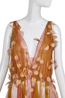 Lot 367 - A Spaghetti couture 'Autumn Fairy' dress worn by Naomi Campbell,  designed by Nadia La Valle, 1987
