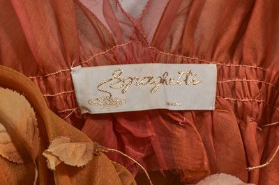 Lot 367 - A Spaghetti couture 'Autumn Fairy' dress worn by Naomi Campbell,  designed by Nadia La Valle, 1987