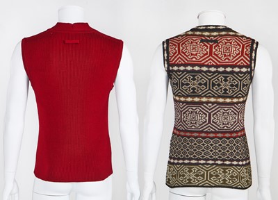 Lot 95 - Three Jean Paul Gaultier men's vest tops, 'Grand Voyage' collection, Autumn-Winter 1994-95