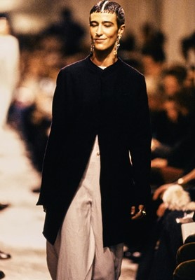 Lot 91 - A Jean Paul Gaultier men's brown wool 'priest' coat, 'Tattoos/The Raw and Refined’ collection Spring-Summer 1994
