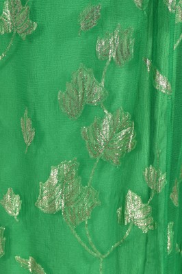 Lot 289 - A Thea Porter green chiffon dress, 1970s