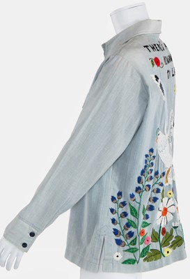 Lot 23 - A 1-West man's embroidered cotton shirt, 1970s