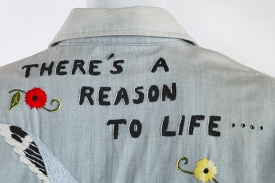 Lot 23 - A 1-West man's embroidered cotton shirt, 1970s