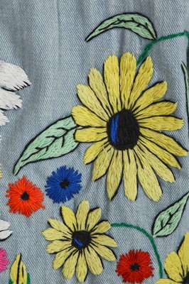 Lot 23 - A 1-West man's embroidered cotton shirt, 1970s