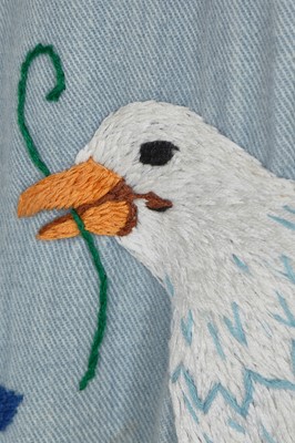 Lot 23 - A 1-West man's embroidered cotton shirt, 1970s