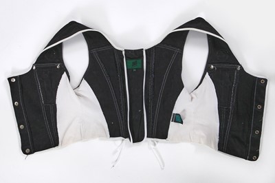 Lot 76 - A Jean Paul Gaultier men's black and white 'Converse' waistcoat, 'Casanova at the Gym' collection, Spring-Summer 1992
