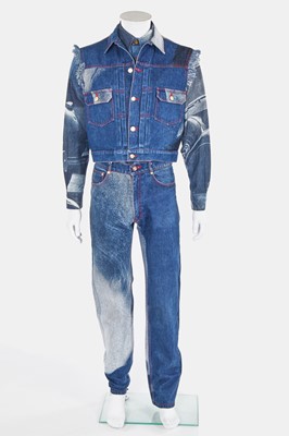 Lot 78 - A good Vivienne Westwood men's 'Marlene' denim ensemble, 'Always on Camera' collection, Autumn-Winter 1992-93