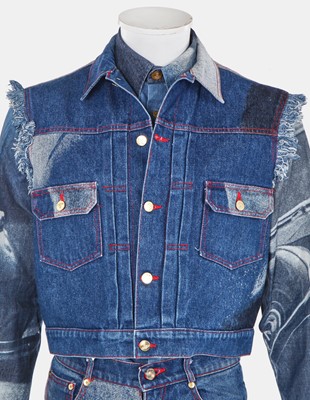 Lot 78 - A good Vivienne Westwood men's 'Marlene' denim ensemble, 'Always on Camera' collection, Autumn-Winter 1992-93