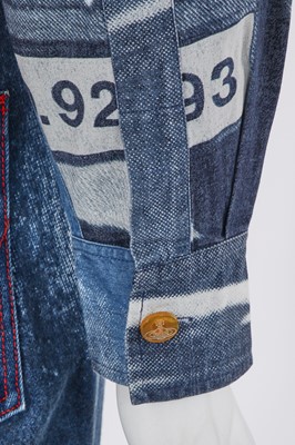 Lot 78 - A good Vivienne Westwood men's 'Marlene' denim ensemble, 'Always on Camera' collection, Autumn-Winter 1992-93