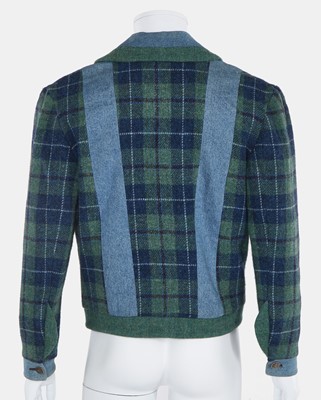 Lot 51 - A Vivienne Westwood men's tweed double-breasted jacket, 'Harris Tweed' collection, Autumn-Winter 1987-88
