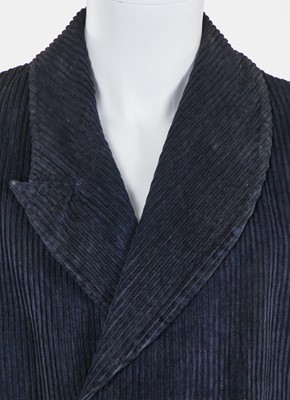 Lot 37 - A John Galliano navy jumbo cord jacket, 'The Ludic Game' collection Autumn-Winter, 1985-86