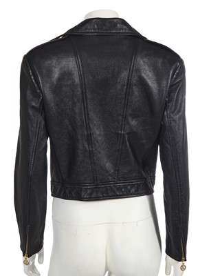Lot 13 - A Chanel black leather jacket, Autumn-Winter 1993-94