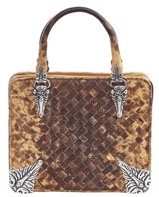 Lot 33 - A Bottega Veneta limited edition brown intrecciato handbag, 2016