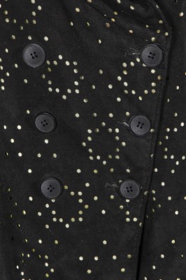 Lot 213 - An Azzedine Alaïa laser cut suede suit, late 80s-early 90s