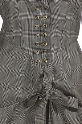 Lot 218 - An Azzedine Alaïa houndstooth playsuit, Autumn-Winter 1988-89