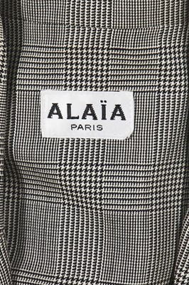 Lot 218 - An Azzedine Alaïa houndstooth playsuit, Autumn-Winter 1988-89
