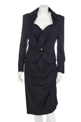 Lot 41 - A Vivienne Westwood black wool suit, circa 2010