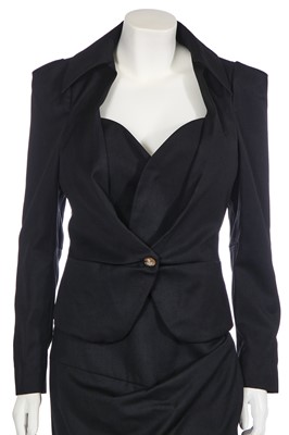 Lot 41 - A Vivienne Westwood black wool suit, circa 2010