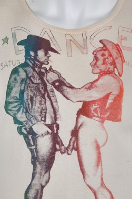 Lot 24 - A Westwood/McLaren Sex/Seditionaries 'Dancing Cowboys' sleeveless t-shirt, circa 1975