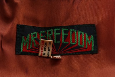 Lot 448 - A Mr Freedom man's cherry-red velvet jacket,...