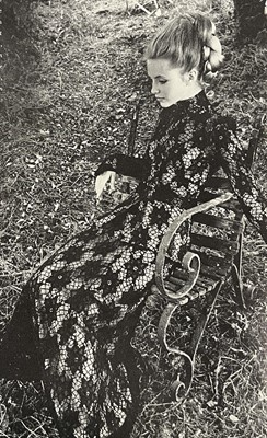 Lot 313 - A Biba black lace evening ensemble, 1969