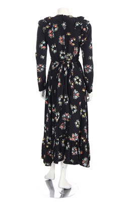 Lot 270 - An Ossie Clark for Radley black crêpe dress, 1970s