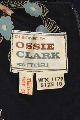 Lot 270 - An Ossie Clark for Radley black crêpe dress, 1970s