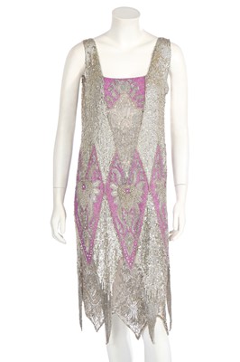 Lot 475 - A fine beaded and sequined flapper dress, circa 1928